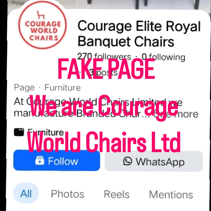 Courage Elite Royal Banquet Chair - A Fake Company